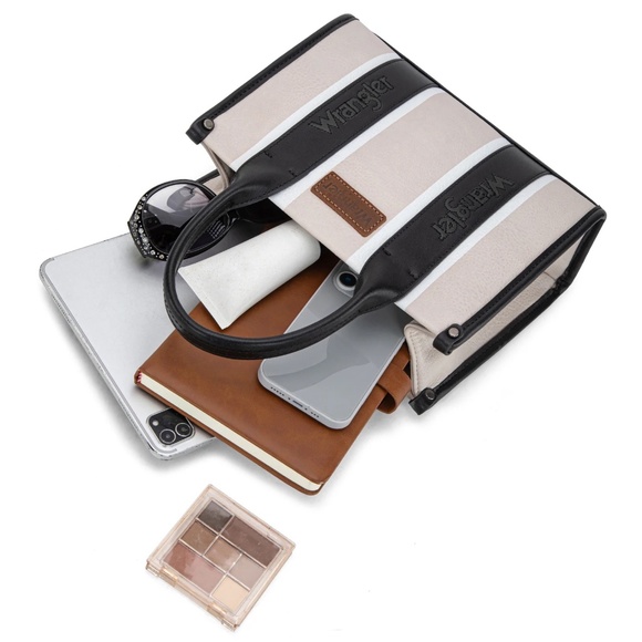 Wrangler Color Block Tote/Crossbody Black - Picture 4 of 5